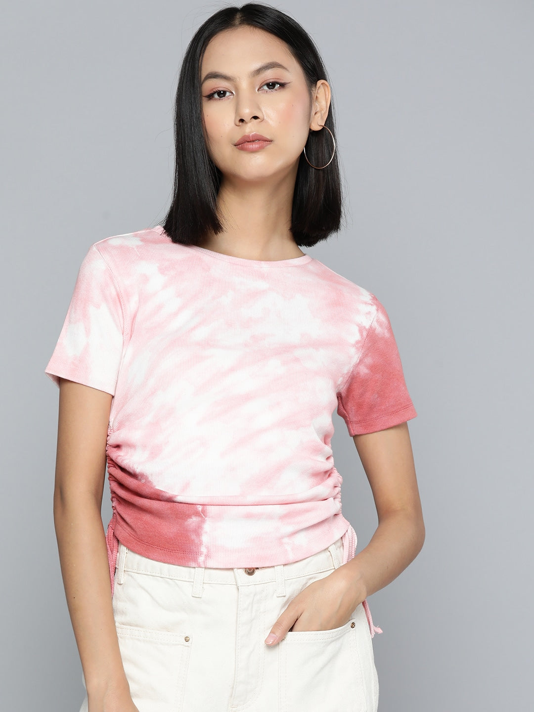 Women Tie Dye Self Design Top