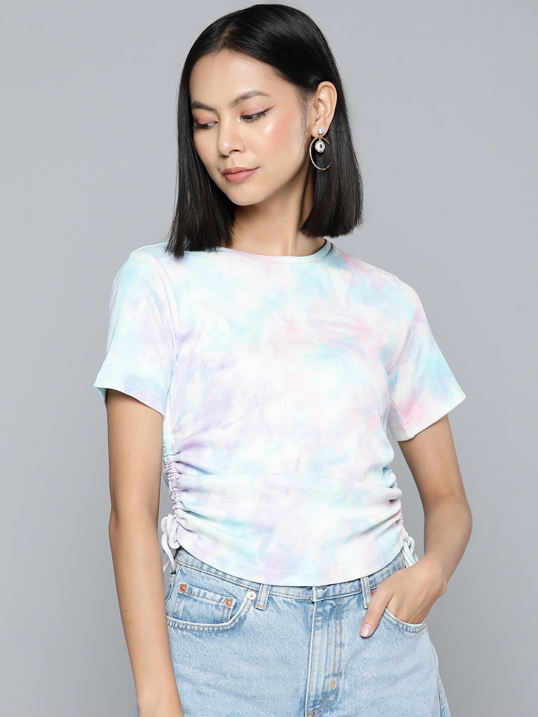 Women Tie Dye Self Design Top