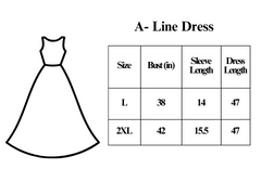 A-line self-pattern Single Dress