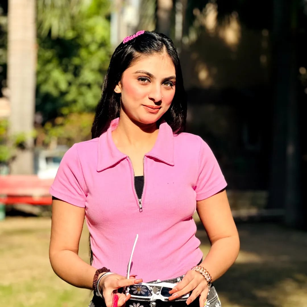 Purplish Pink cropped Polo Top